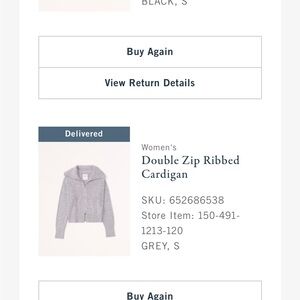 Women's Gray Ribbed Cardigan